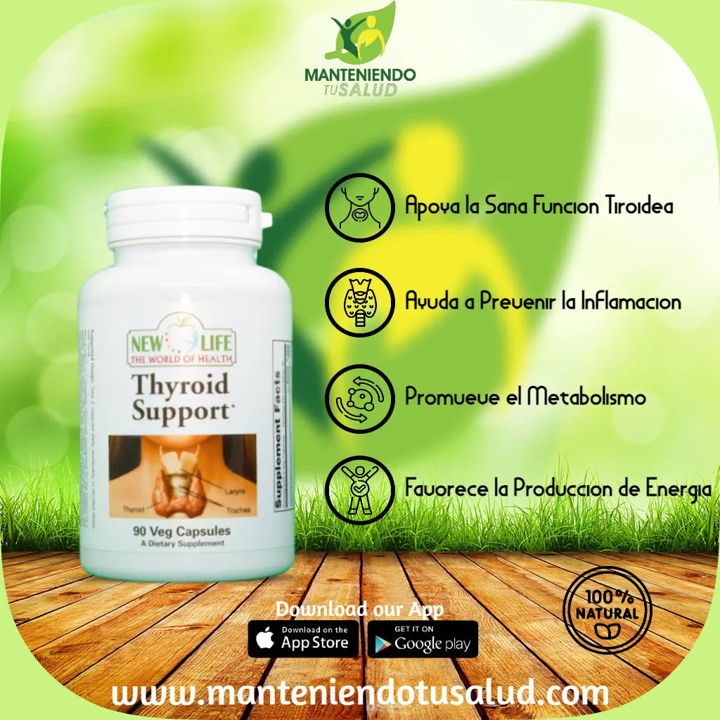 Thyroid Support, 90 Veg Capsules Manteniendo Tu Salud
