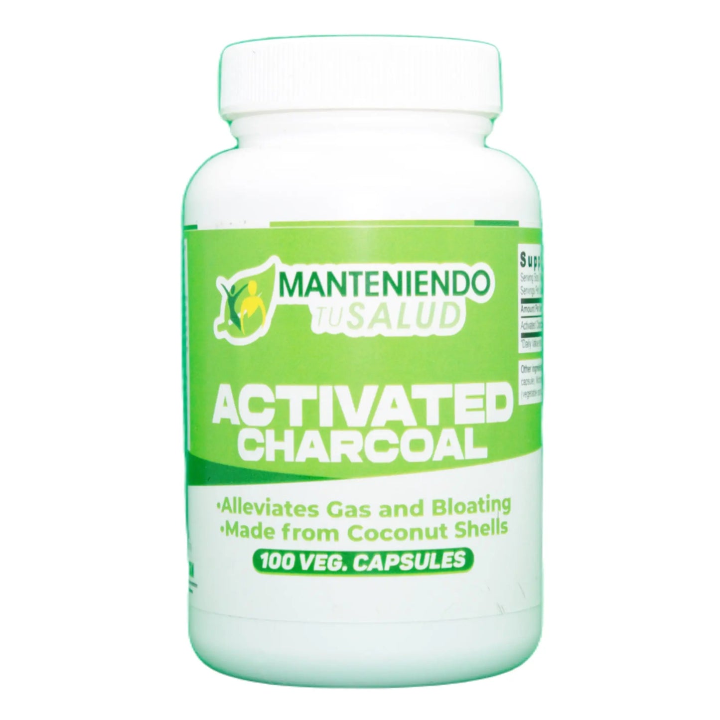 
                  
                    Activated Charcoal, 100 Capsules Manteniendo Tu Salud
                  
                