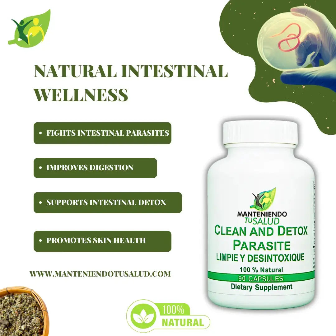 Clean and Detox Parasite, 300mg, 90 Capsules Manteniendo Tu Salud