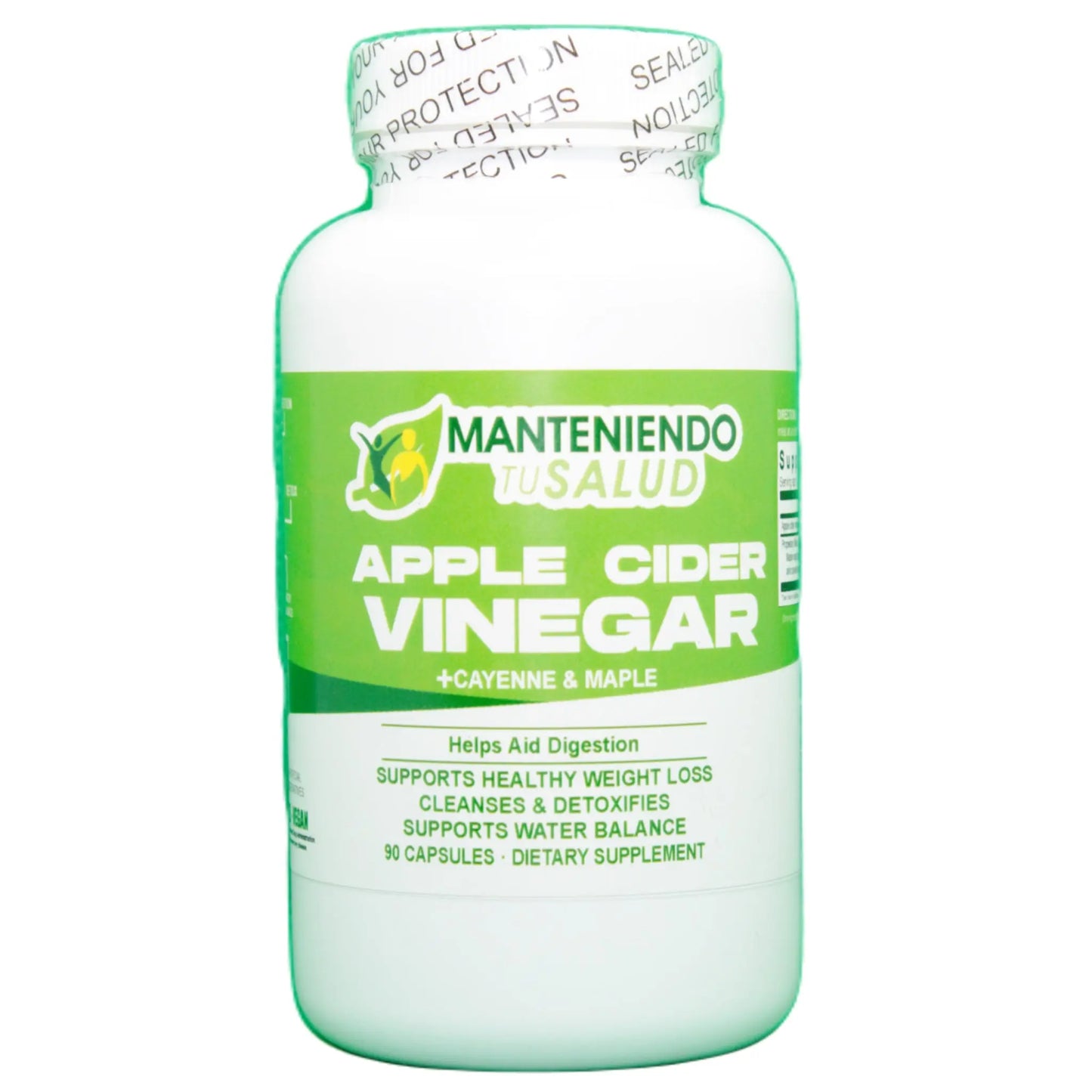 Apple Cider Vinegar, 90 Capsules Manteniendo Tu Salud