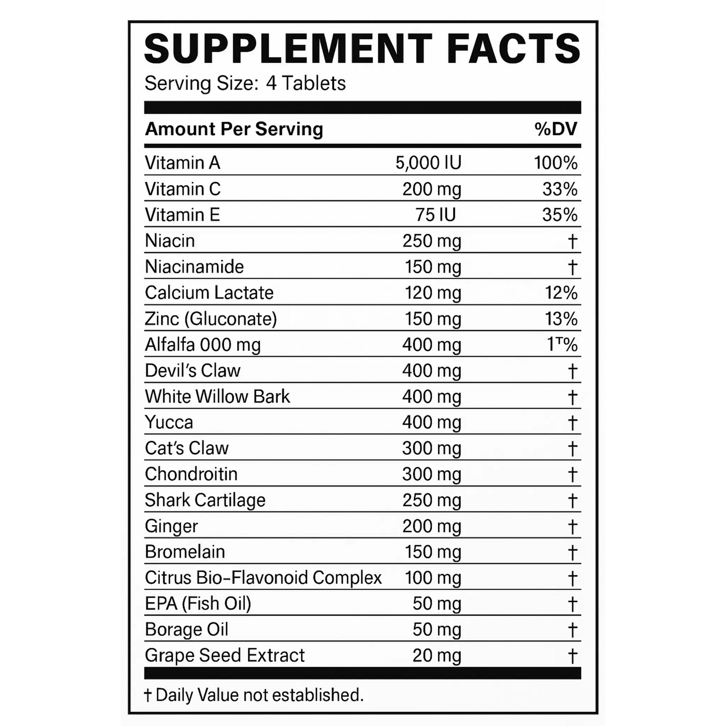 Artrosamin Plus, 100 Tablets Manteniendo Tu Salud