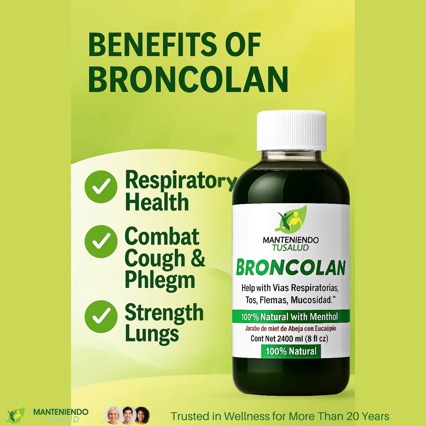 Broncolan, 8 Oz Manteniendo Tu Salud