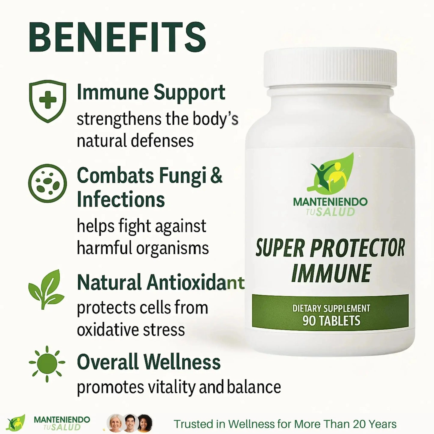 Super Protector Immune, 90 Tablets Manteniendo Tu Salud