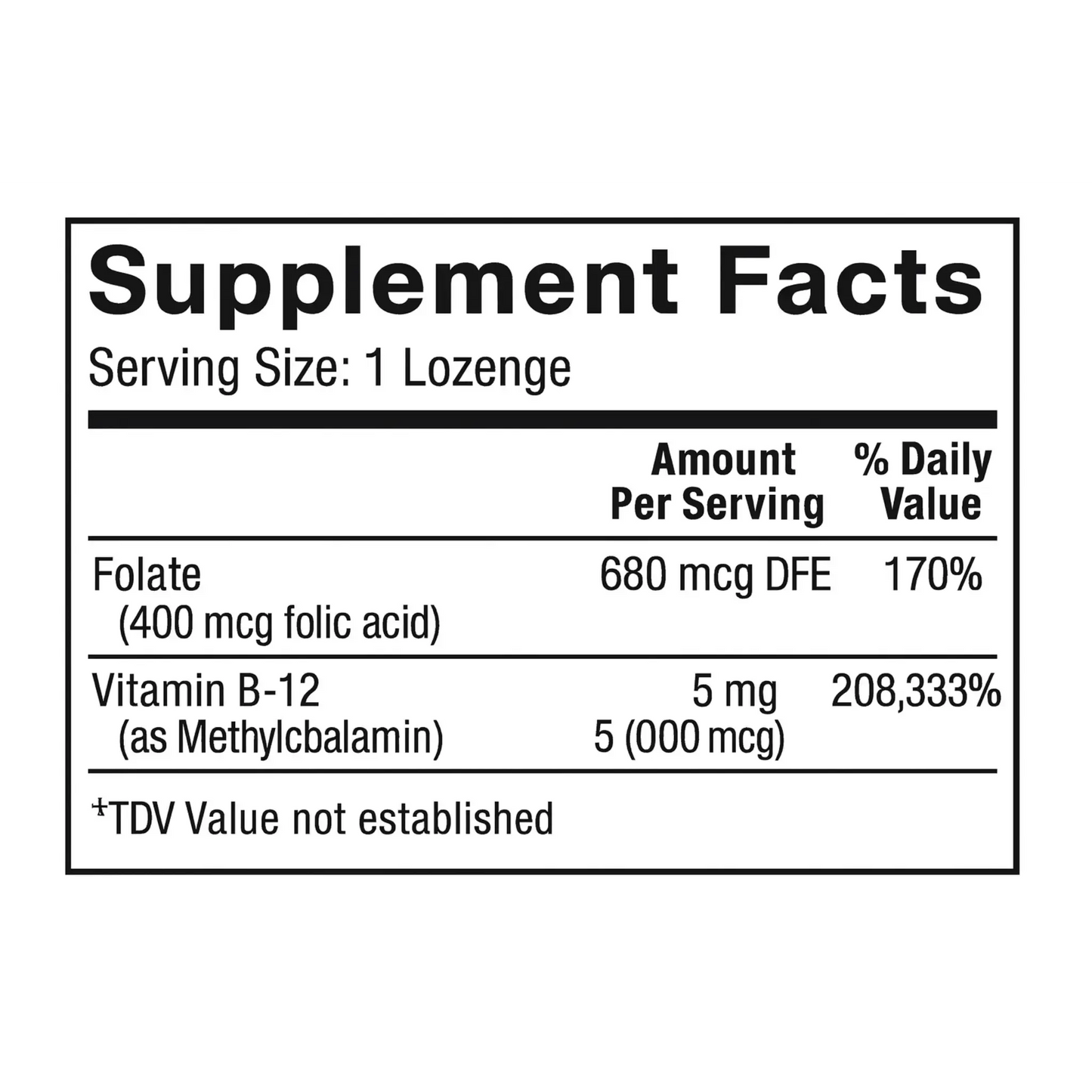 B-12, 60 Lozenges Manteniendo Tu Salud