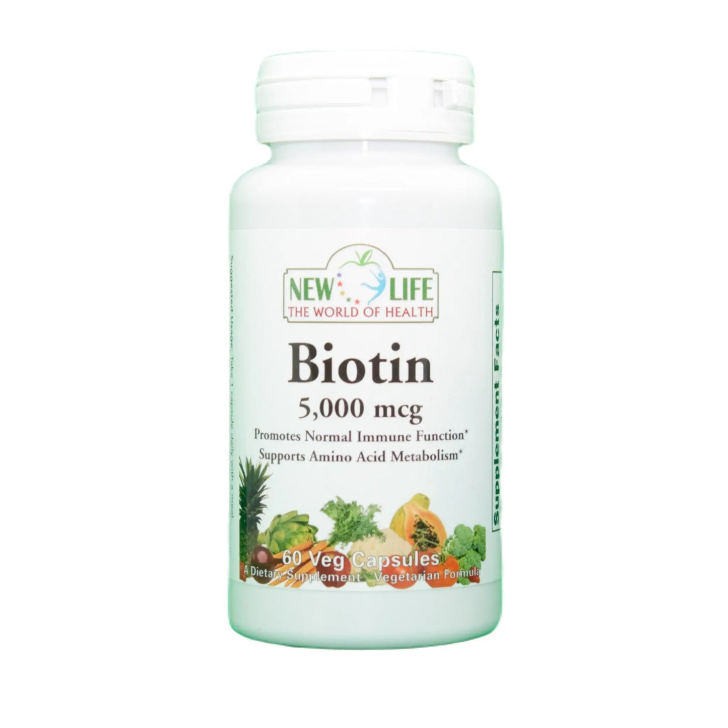 Biotin 5,000Mg, 60 Veg Capsules Manteniendo Tu Salud