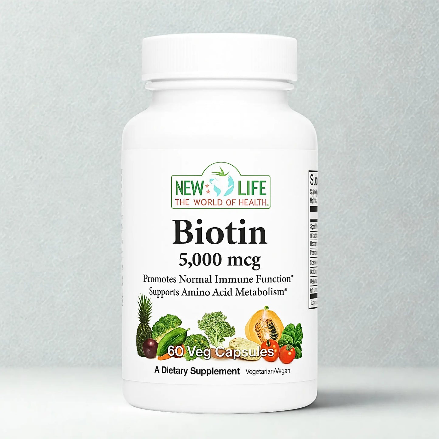 Biotin 5,000Mg, 60 Veg Capsules Manteniendo Tu Salud