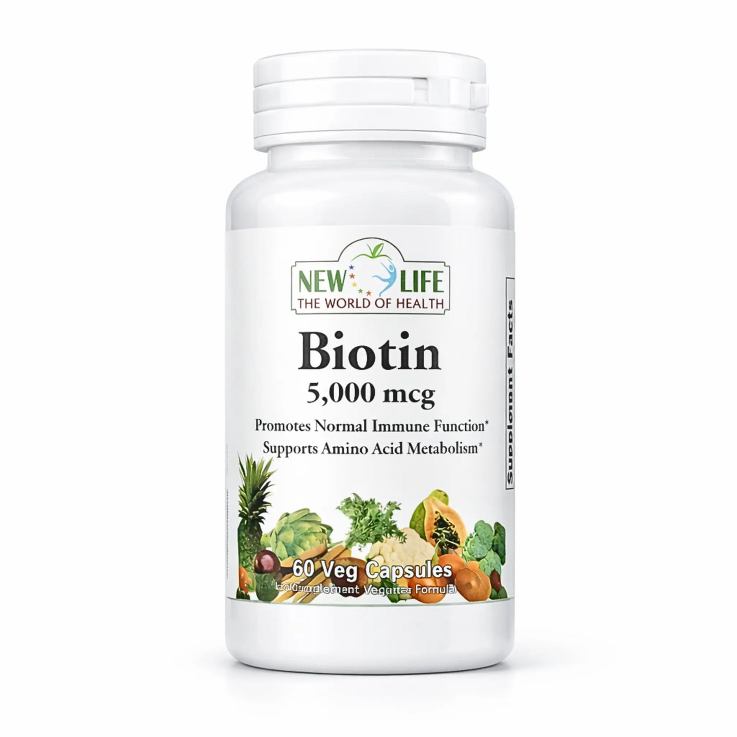 Biotin 5,000Mg, 60 Veg Capsules Manteniendo Tu Salud