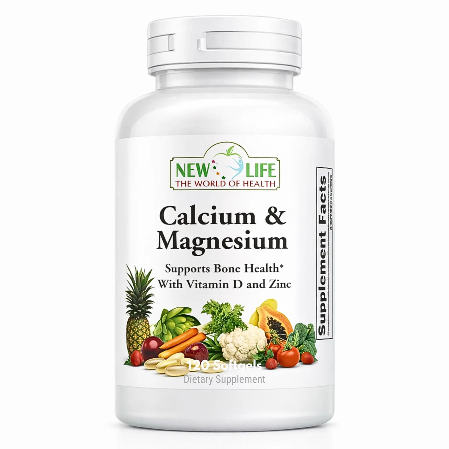 Calcium Magnesium, 120 Softgels Manteniendo Tu Salud