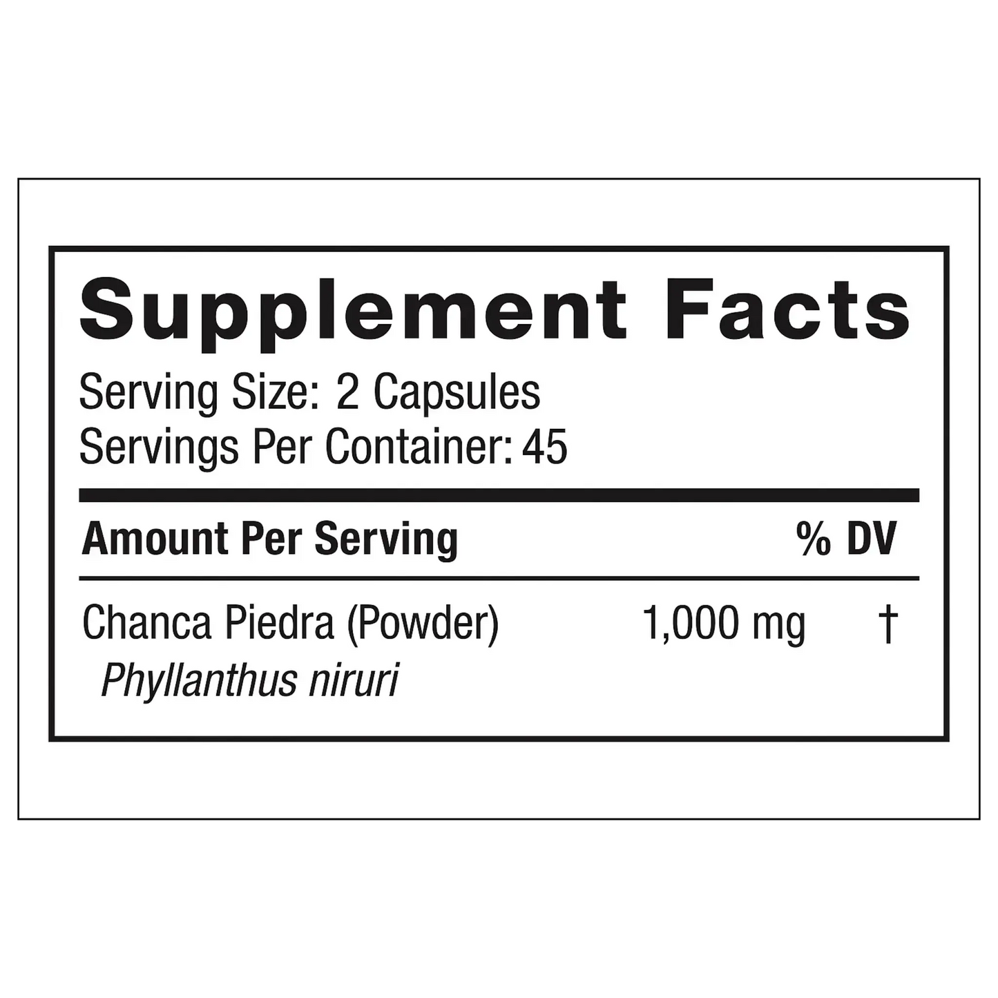 Chanca Piedra, 90 Capsules Manteniendo Tu Salud