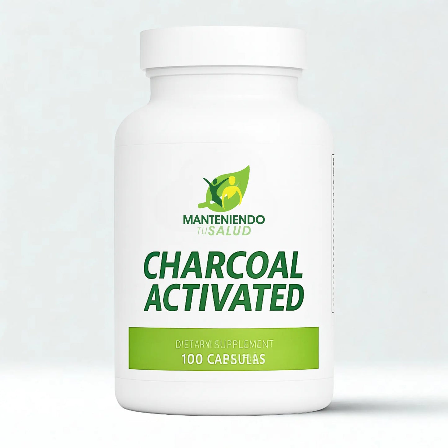 Charcoal Activated, 620mg, 100 Capsules Manteniendo Tu Salud