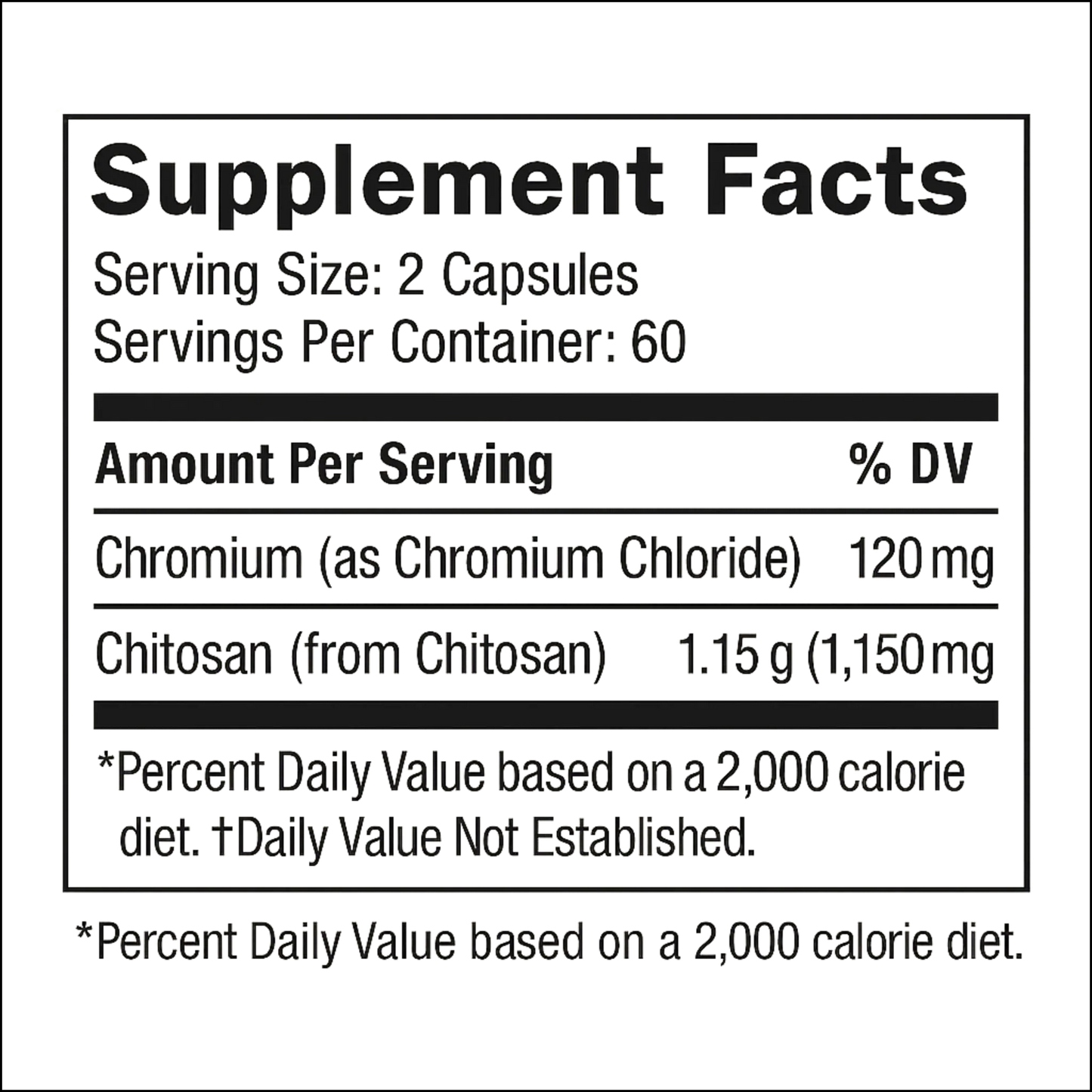 Chitosan Plus, 1,500mg, 60 Capsules Manteniendo Tu Salud
