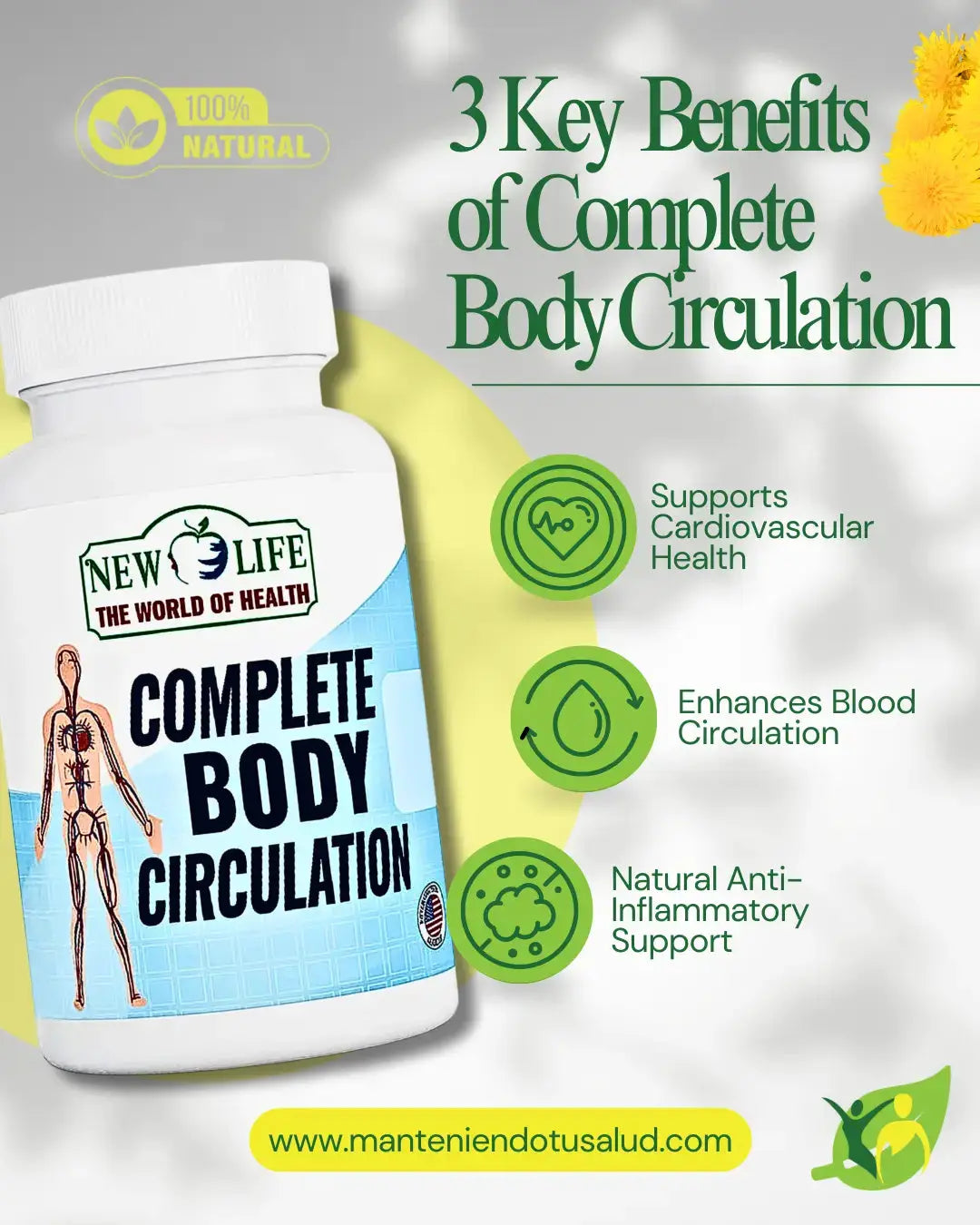 Complete Body Circulation, 60 Capsules Manteniendo Tu Salud