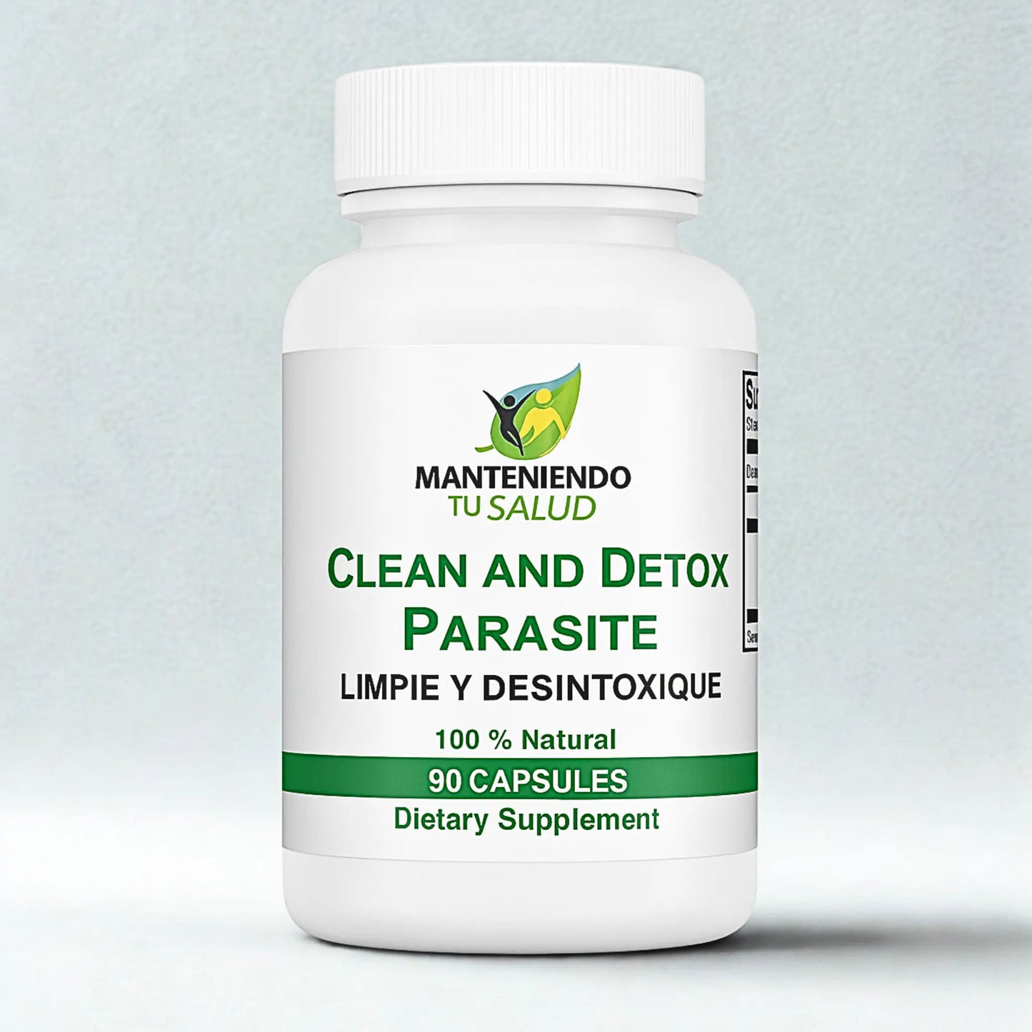 Clean and Detox Parasite, 300mg, 90 Capsules Manteniendo Tu Salud