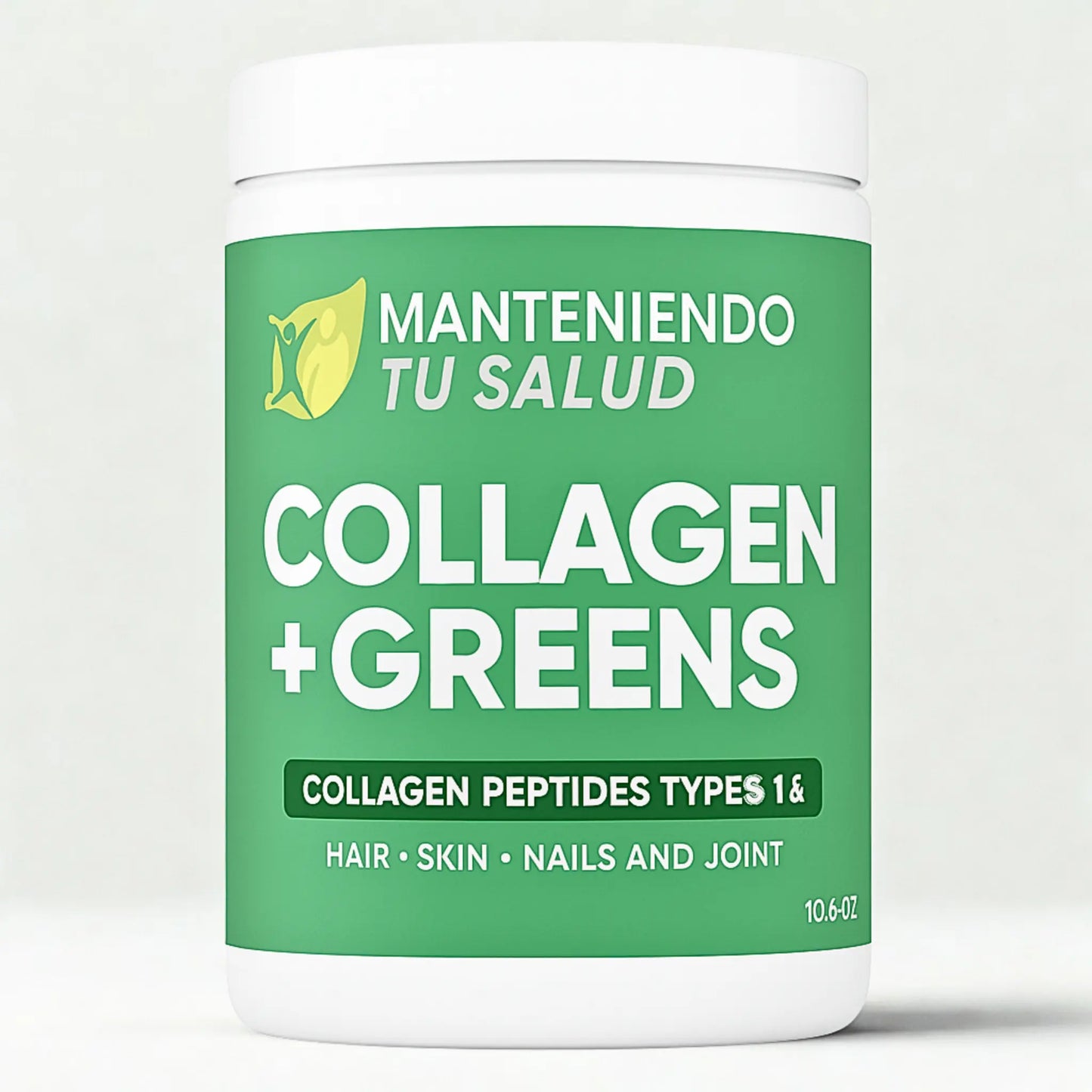 Collagen Greens Powder, 10.6 Oz Manteniendo Tu Salud