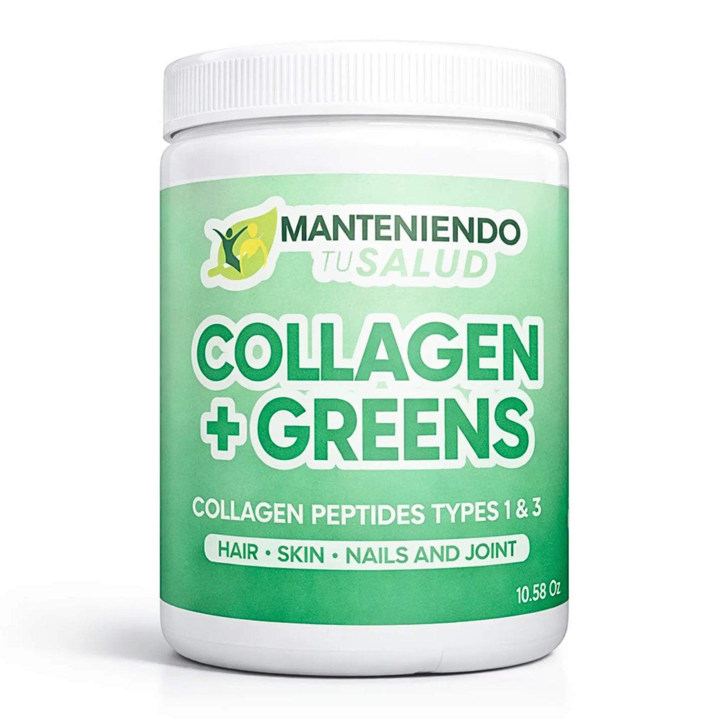 Collagen Greens Powder, 10.6 Oz Manteniendo Tu Salud