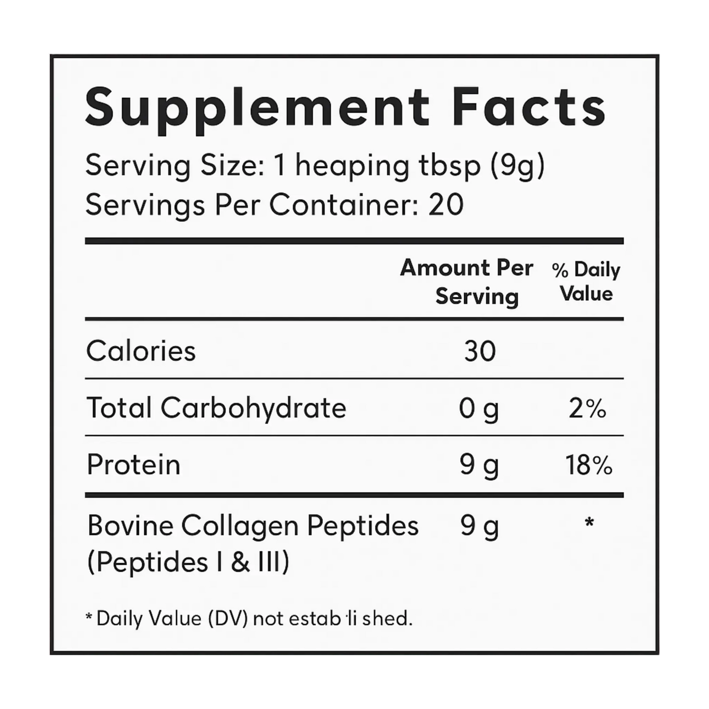 Collagen Peptides Powder, 6.35 Oz Manteniendo Tu Salud