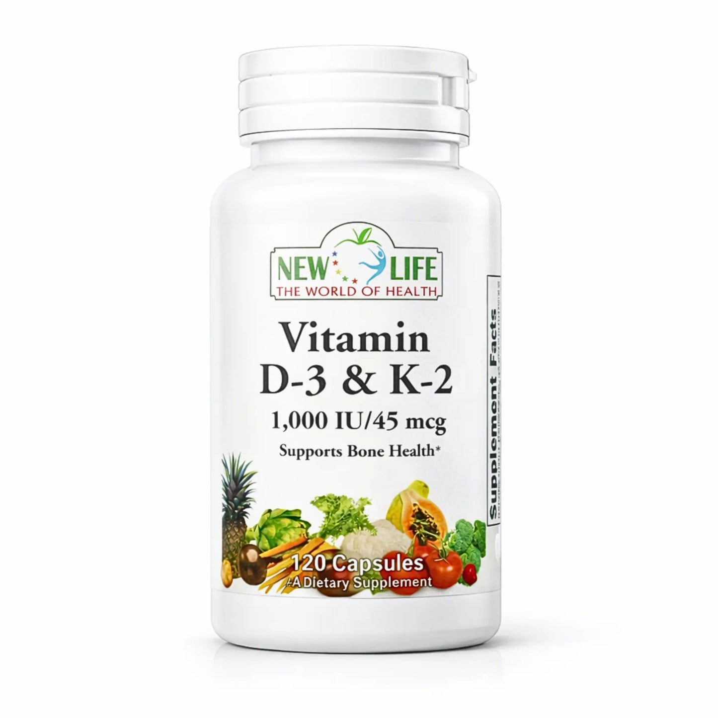 D-3 & K2, 120 Capsules Manteniendo Tu Salud