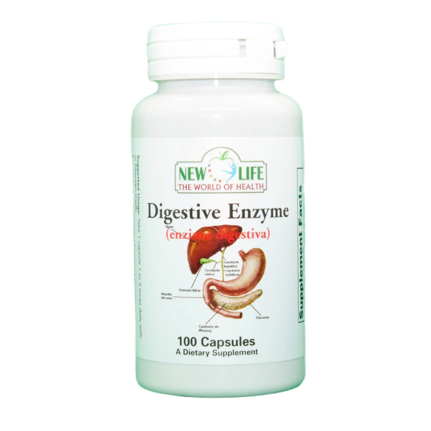 
                  
                    Digestive Enzyme, 200mg, 100 Capsules Manteniendo Tu Salud
                  
                