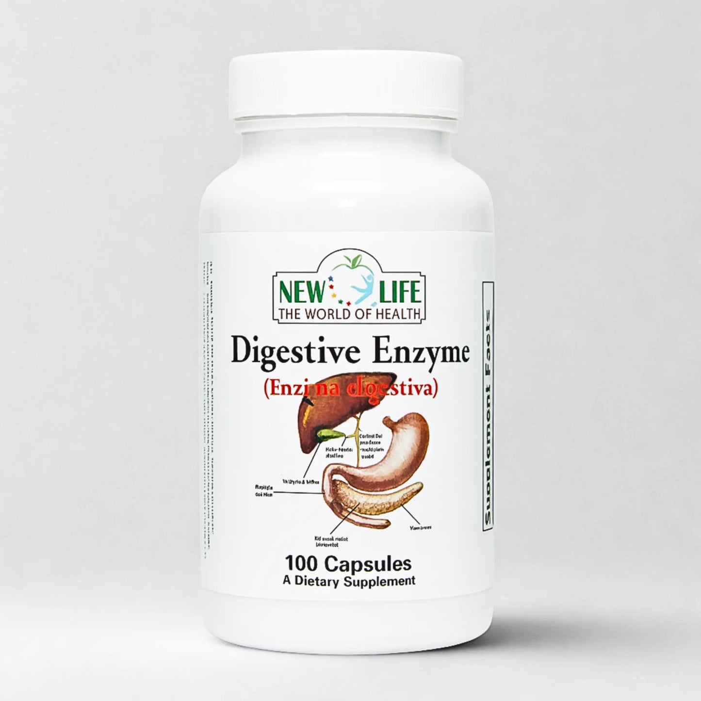 Digestive Enzyme, 200mg, 100 Capsules Manteniendo Tu Salud
