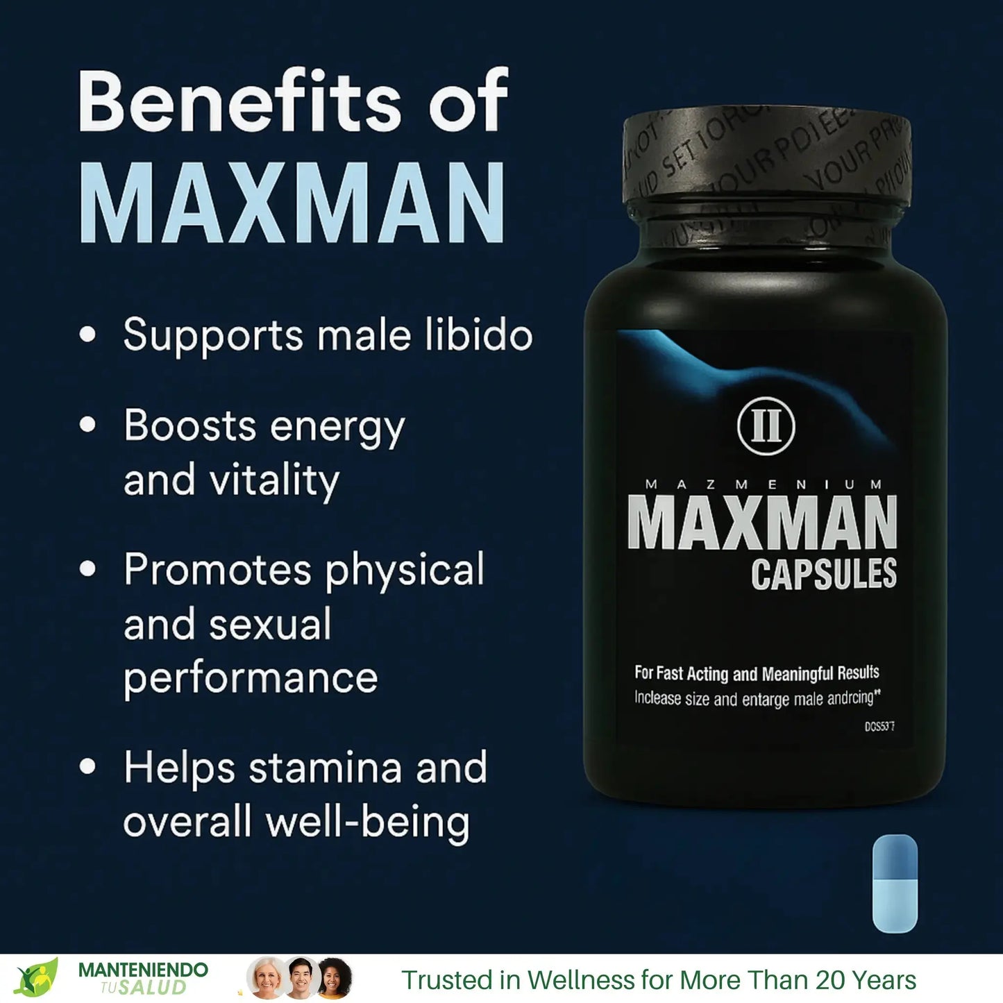 Maxman, 60 Capsules Manteniendo Tu Salud