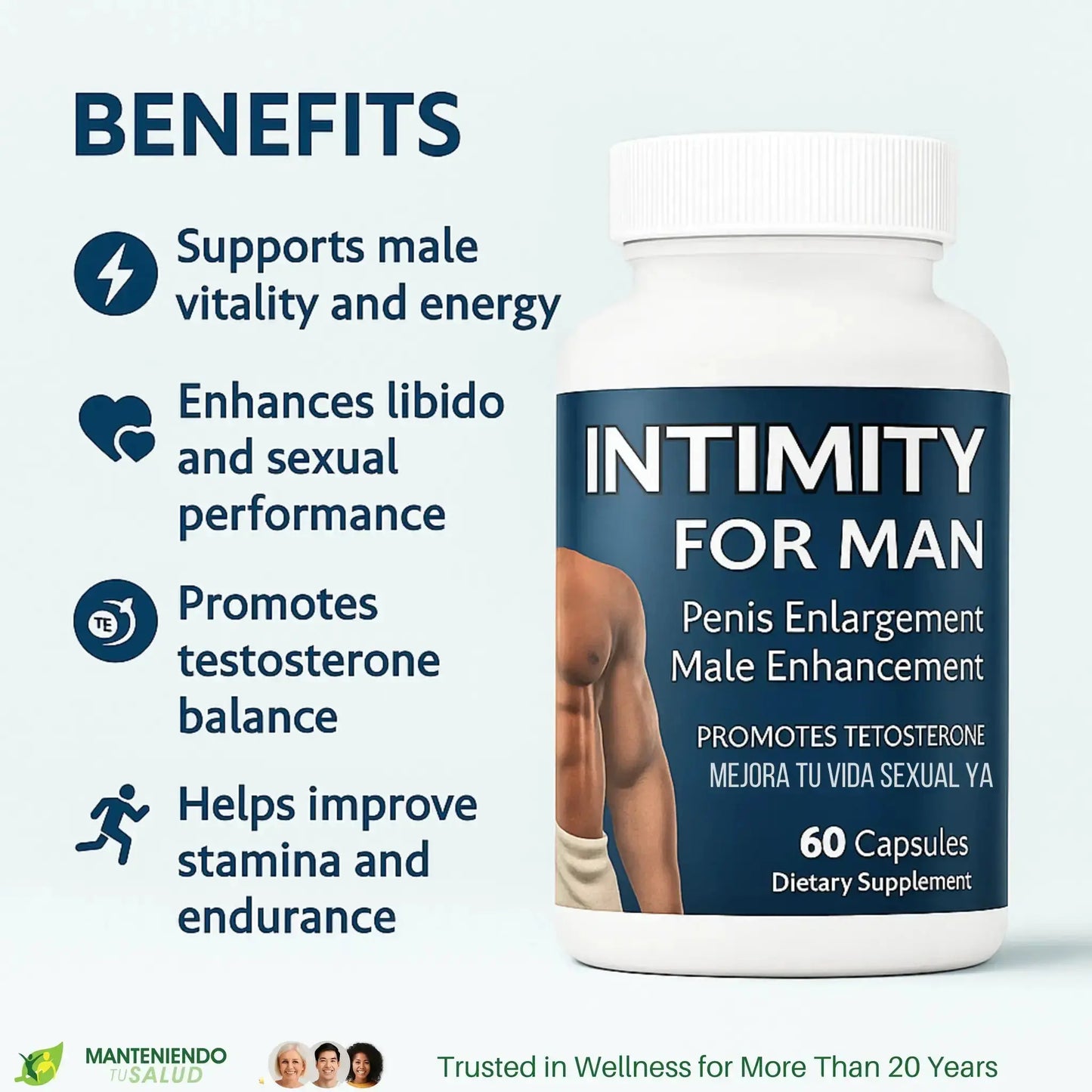 Intimity for Man, 60 Capsules Manteniendo Tu Salud