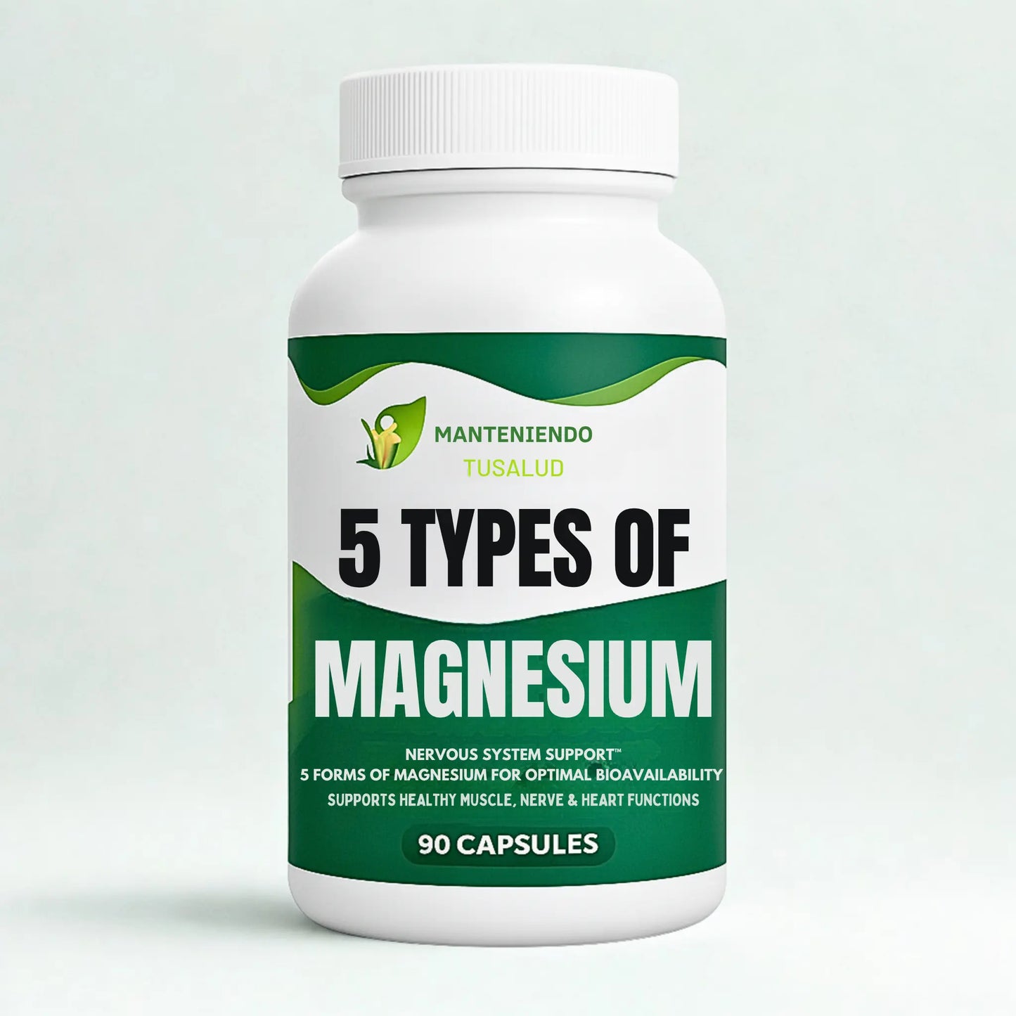 Five Types of Magnesium, 90 Veg Capsules Manteniendo Tu Salud