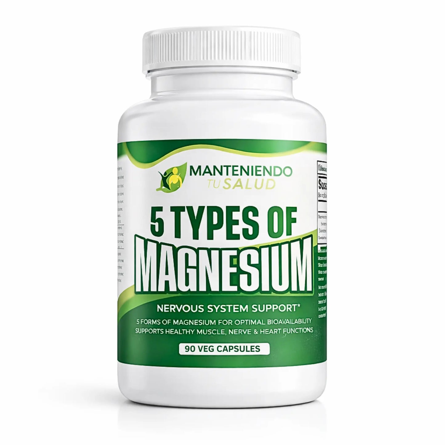 Five Types of Magnesium, 90 Veg Capsules Manteniendo Tu Salud
