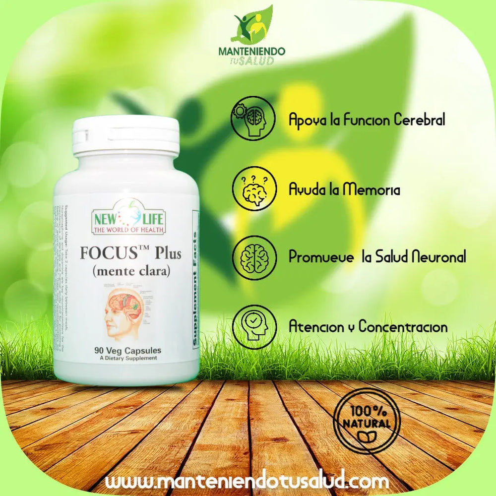 
                  
                    Focus Plus, 90 Veg Capsules Manteniendo Tu Salud
                  
                