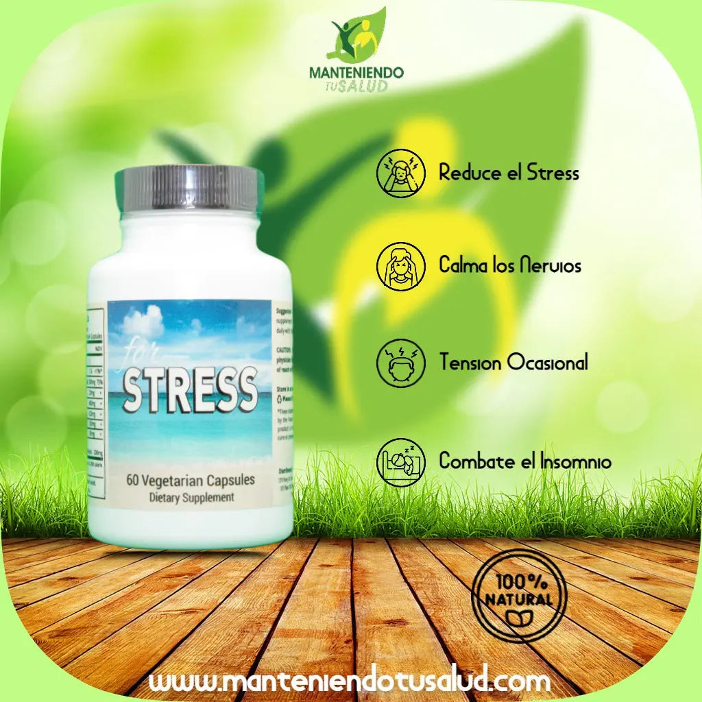 
                  
                    For Stress, 60 Veg Capsules Manteniendo Tu Salud
                  
                