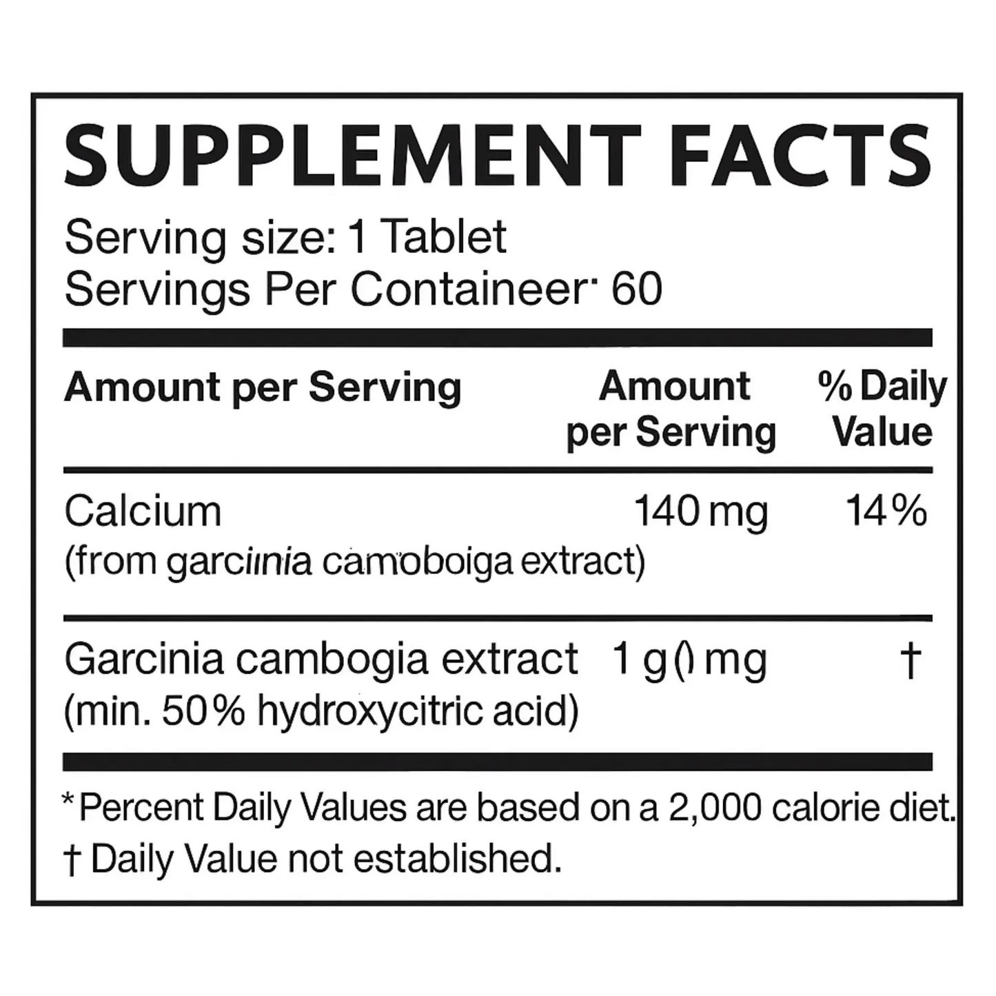 Garcinia Cambogia, 1000mg, 60 Capsules Manteniendo Tu Salud