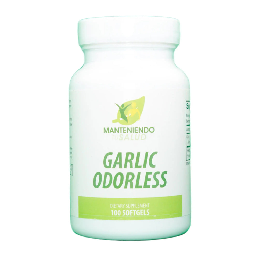 Garlic Odorless, 3000mg, 100 Softgels Manteniendo Tu Salud