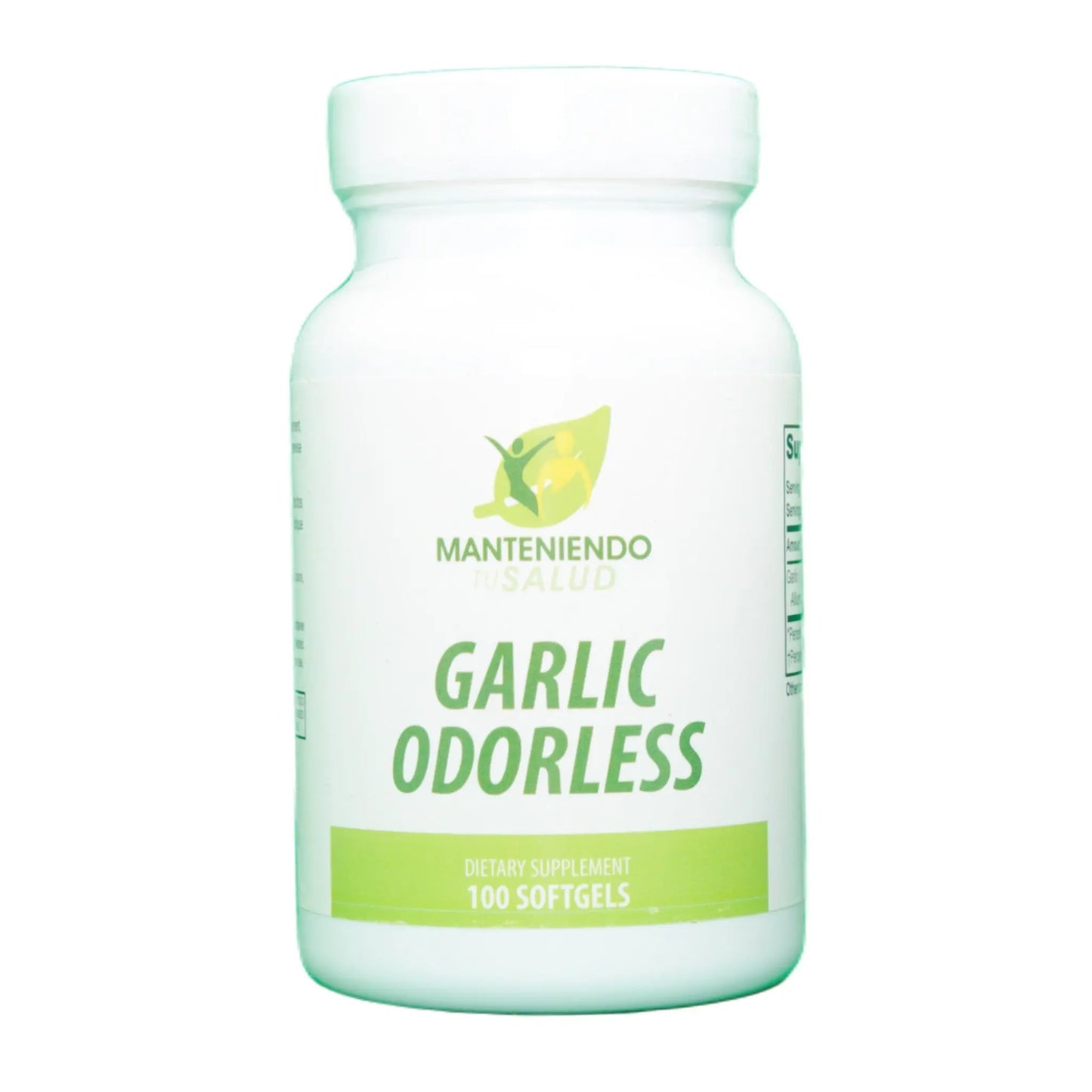 
                  
                    Garlic Odorless, 3000mg, 100 Softgels Manteniendo Tu Salud
                  
                