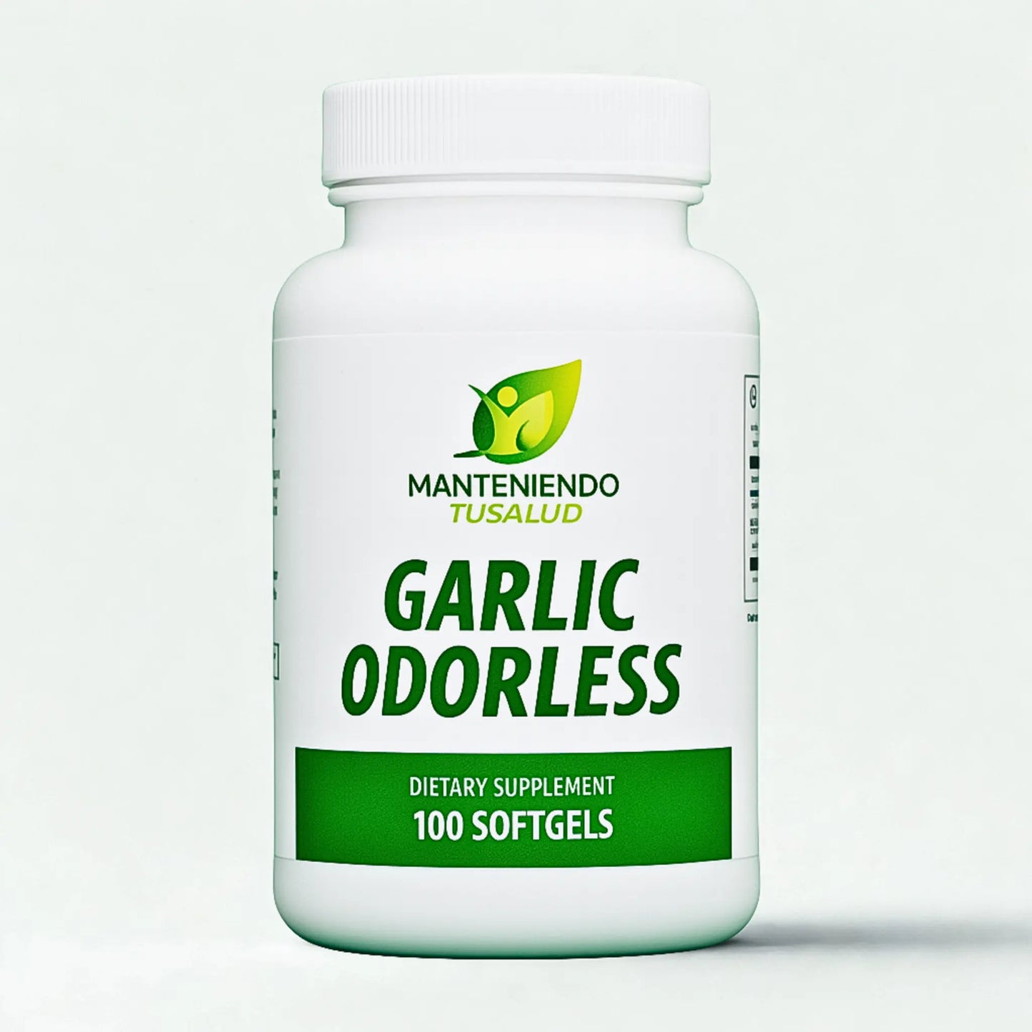 Garlic Odorless, 3000mg, 100 Softgels Manteniendo Tu Salud