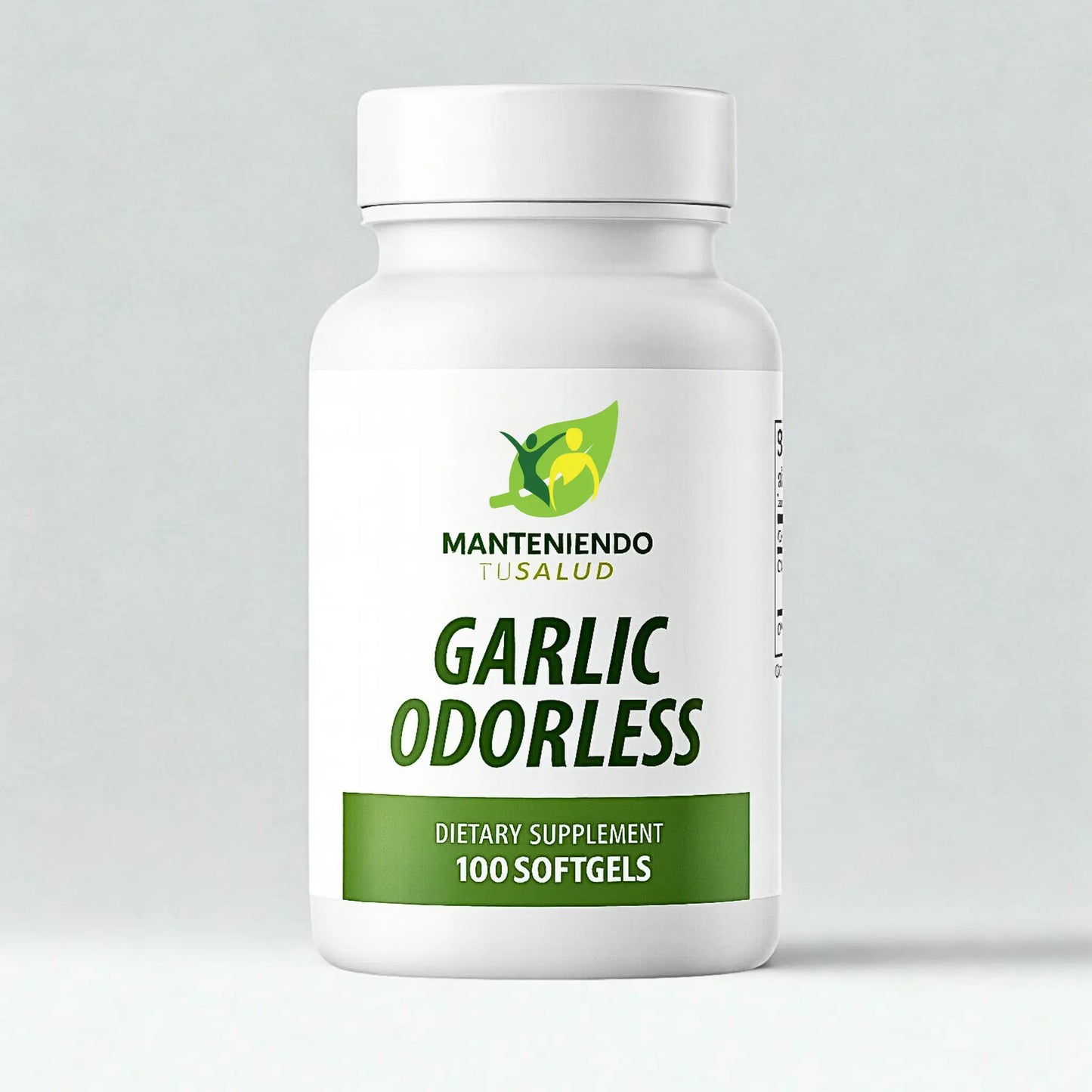 Garlic Odorless, 3000mg, 100 Softgels Manteniendo Tu Salud