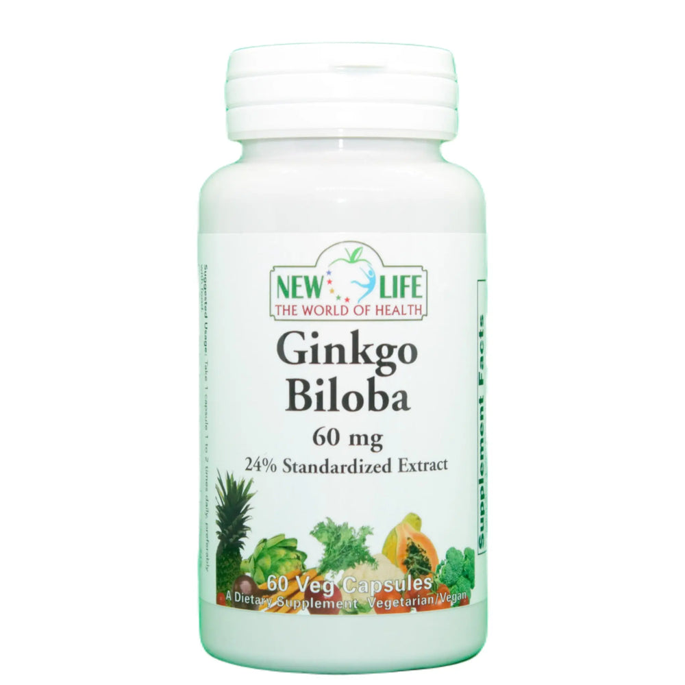 Ginkgo Biloba, 60mg, 60 Veg Capsules Manteniendo Tu Salud