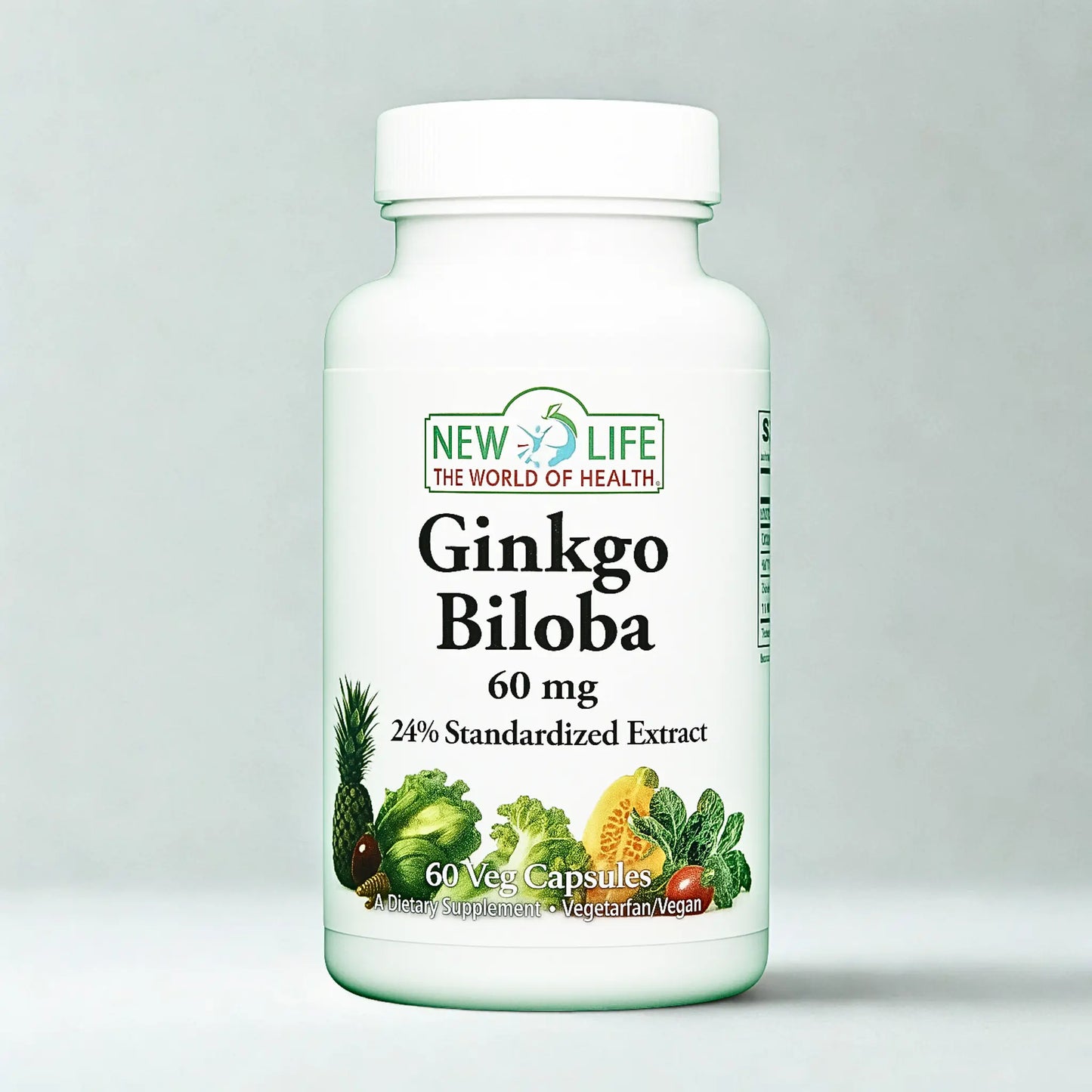 Ginkgo Biloba, 60mg, 60 Veg Capsules Manteniendo Tu Salud