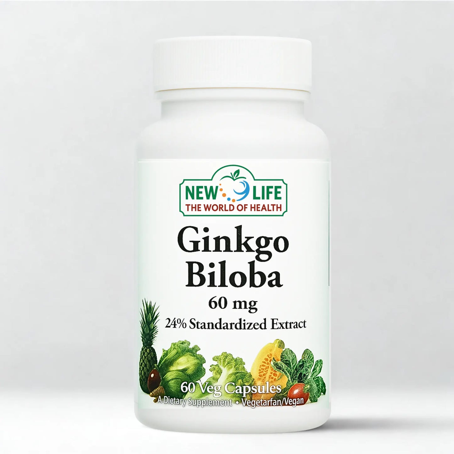 Ginkgo Biloba, 60mg, 60 Veg Capsules Manteniendo Tu Salud