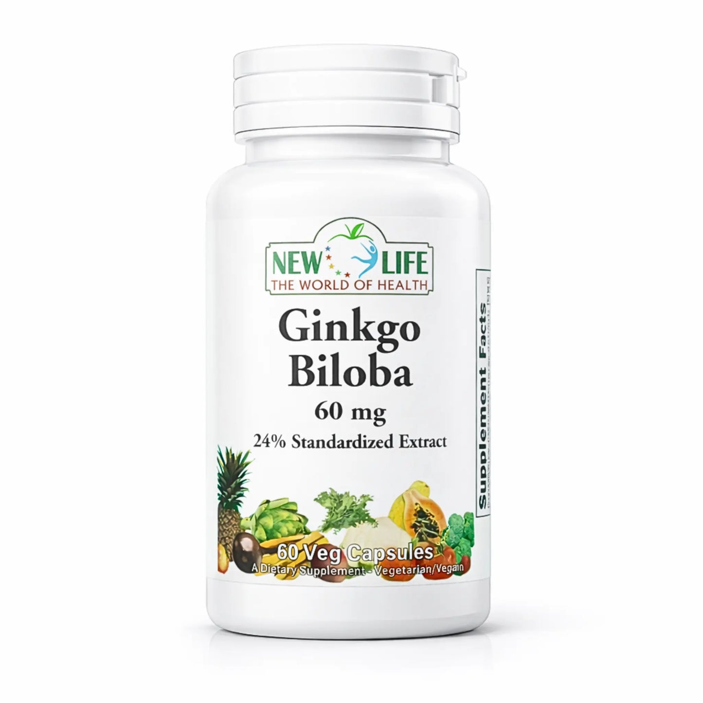 Ginkgo Biloba, 60mg, 60 Veg Capsules Manteniendo Tu Salud