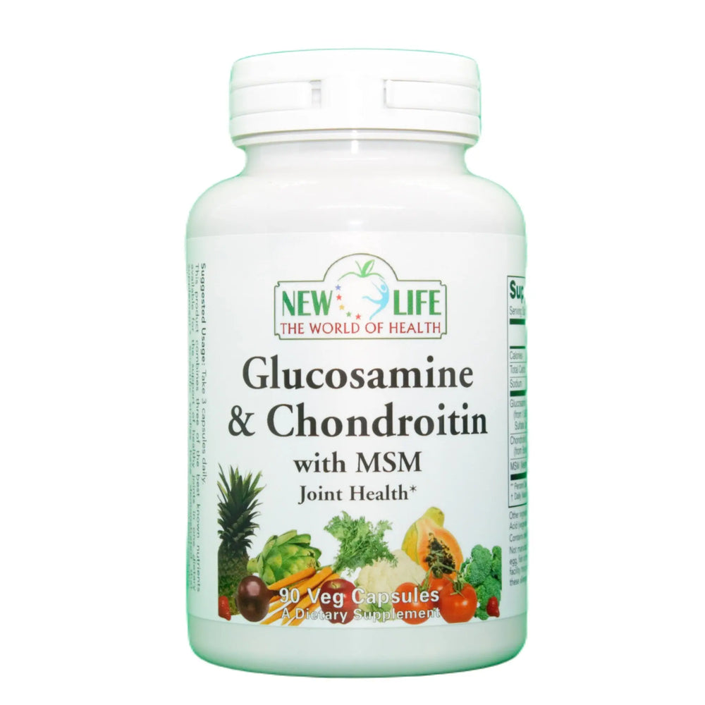 Glucosamine Chondroitin & Msm, 90 Veg Capsules - Manteniendo Tu Salud