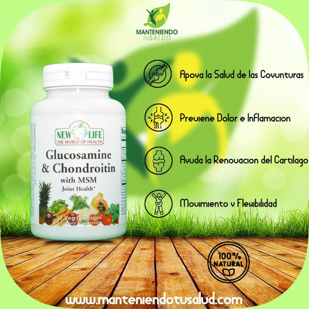 
                  
                    Glucosamine Chondroitin & Msm, 90 Veg Capsules Manteniendo Tu Salud
                  
                