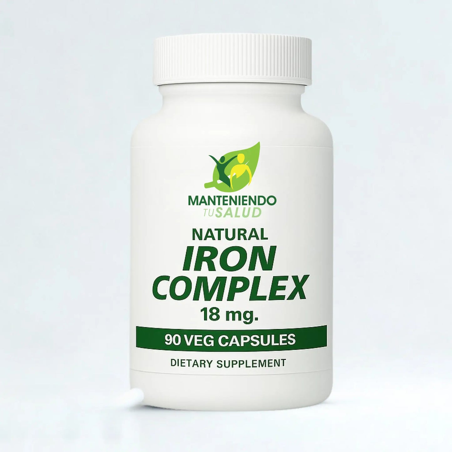 Iron Complex, 18mg, 90 Capsules Manteniendo Tu Salud