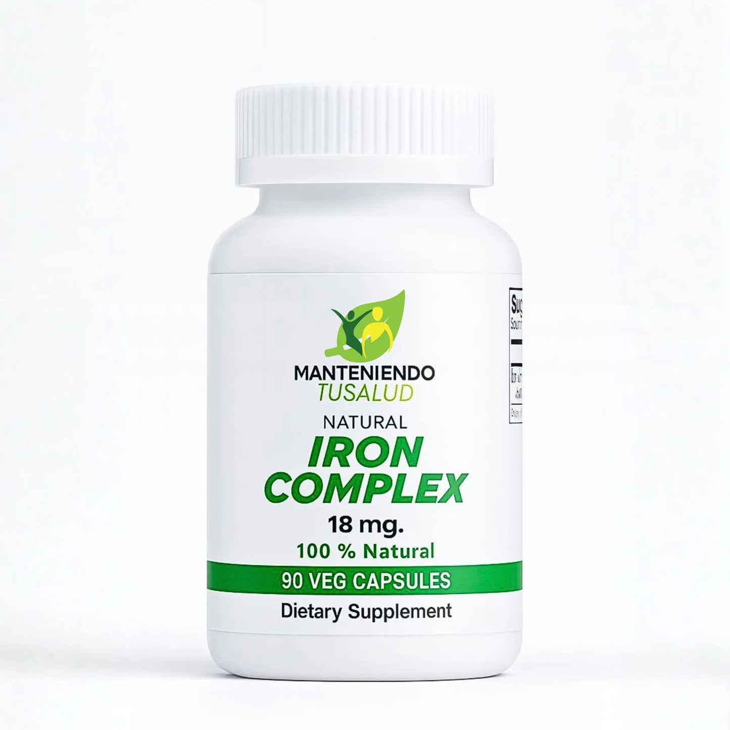 Iron Complex, 18mg, 90 Capsules Manteniendo Tu Salud