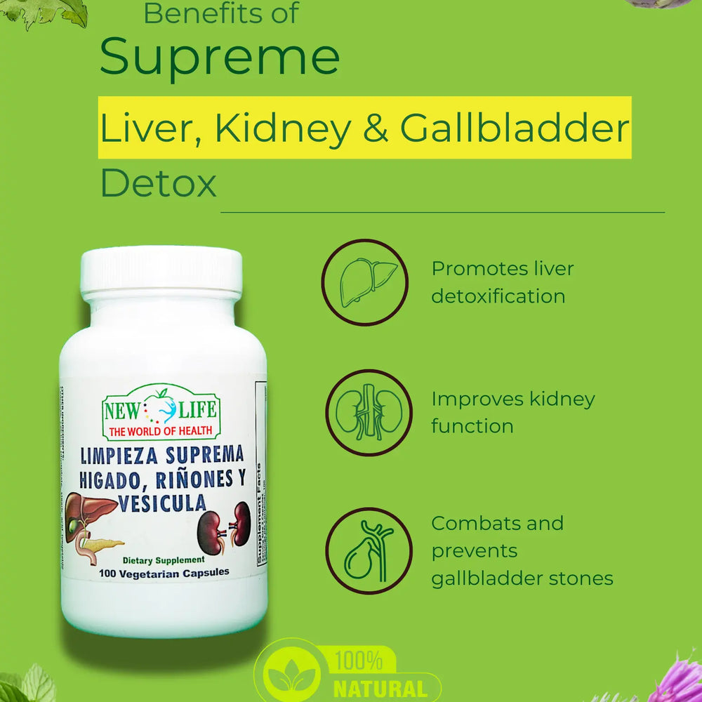 
                  
                    Limpieza Suprema Hígado Riñones y Vesícula, 100 Veg Capsules Manteniendo Tu Salud
                  
                