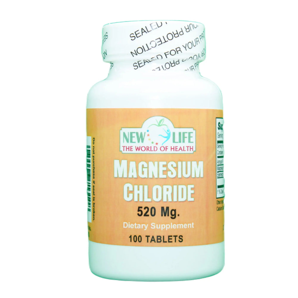 Magnesium Chloride, 520 mg, 100 Tablets Manteniendo Tu Salud