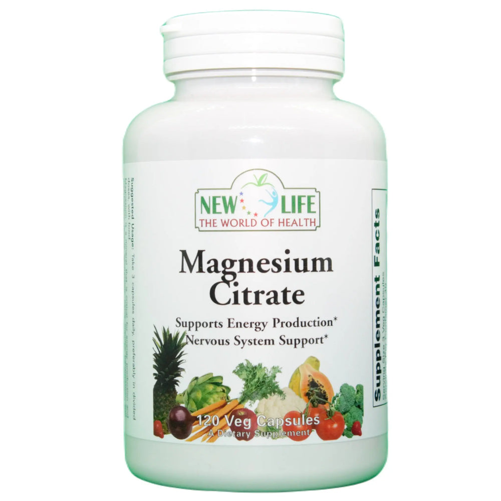 Magnesium Citrate, 400mg, 120 Veg Capsules - Manteniendo Tu Salud