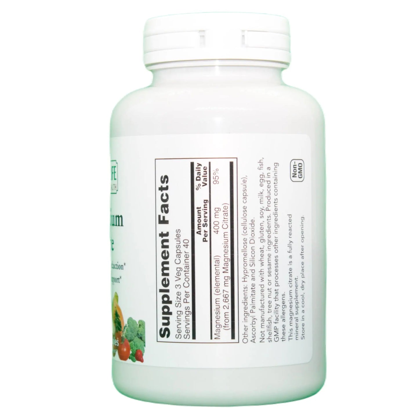 
                  
                    Magnesium Citrate, 400mg, 120 Veg Capsules - Manteniendo Tu Salud
                  
                