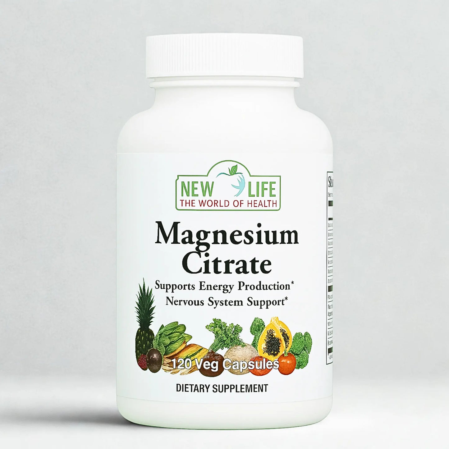 Magnesium Citrate, 400mg, 120 Veg Capsules Manteniendo Tu Salud