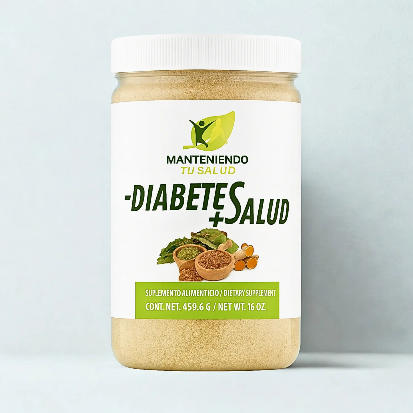 Menos Diabetes Mas Salud Powder, 16 Oz Manteniendo Tu Salud