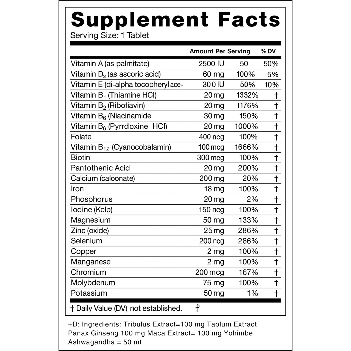 Mens Multi, 60 Tablets Manteniendo Tu Salud