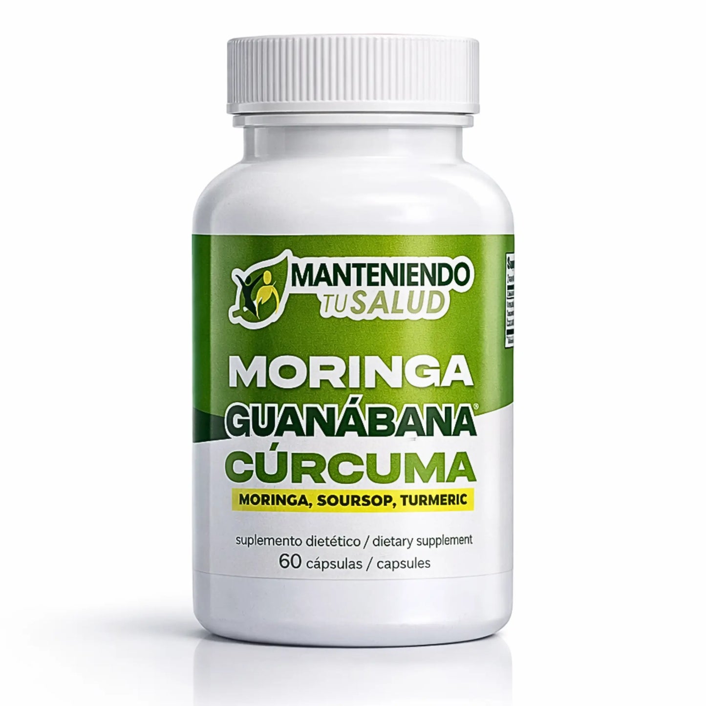 Moringa, Guanabana y Curcuma, 90 Capsules Manteniendo Tu Salud